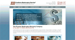 Desktop Screenshot of creditorsbankruptcyservice.com